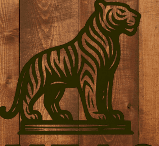 O tigre da HEAS, simbolo da marca